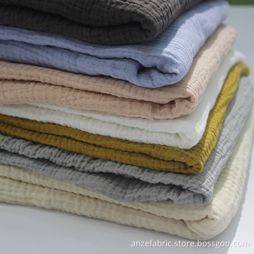 double layer 100% cotton gauze fabric